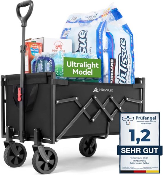 Bolderkar Opvouwbaar - Bolderwagen Luchtbanden - Bolderkarren - 100kg Draagvermogen - Outdoor & Speelgoed van Bolderkar Opvouwbaar