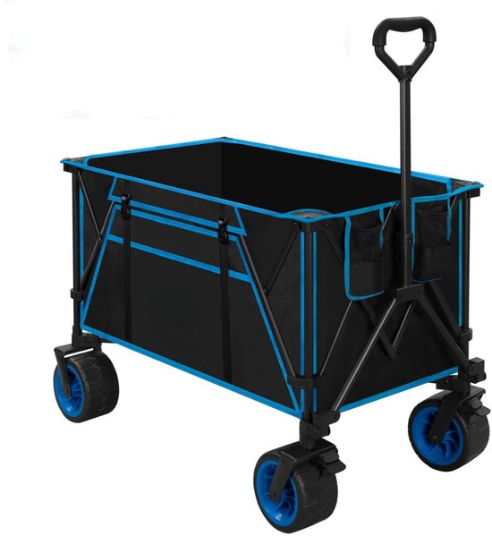 Bolderkar Opvouwbaar - Bolderwagen Luchtbanden - Bolderkarren - 100kg Draagvermogen van Deuba
