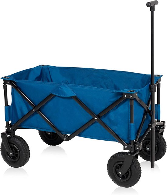Bolderkar Opvouwbaar Luchtbanden - Strandwagen - Bolderwagen - buiten kar