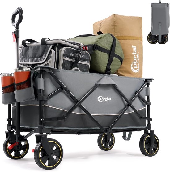 Bolderkar Opvouwbaar Luchtbanden - Strandwagen - Bolderwagen - Opvouwbaar