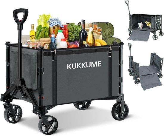 Bolderkar Opvouwbaar Luchtbanden - Strandwagen - Bolderwagen - Outdoor van Bolderkar Opvouwbaar