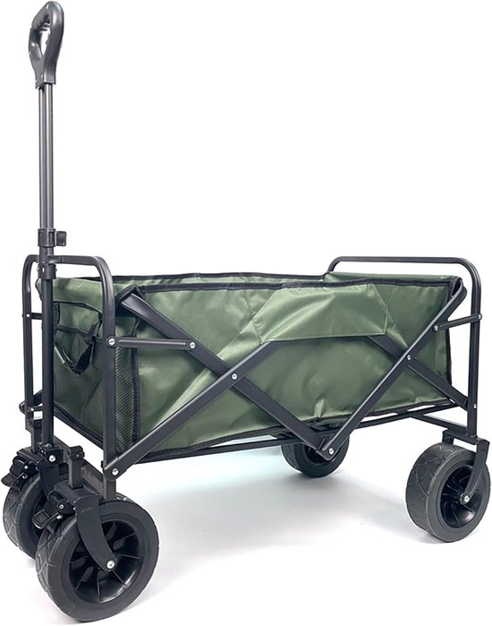 Bolderkar opvouwbaar - Stevig opvouwbaar frame - Strandwagen - Kampeeruitrusting