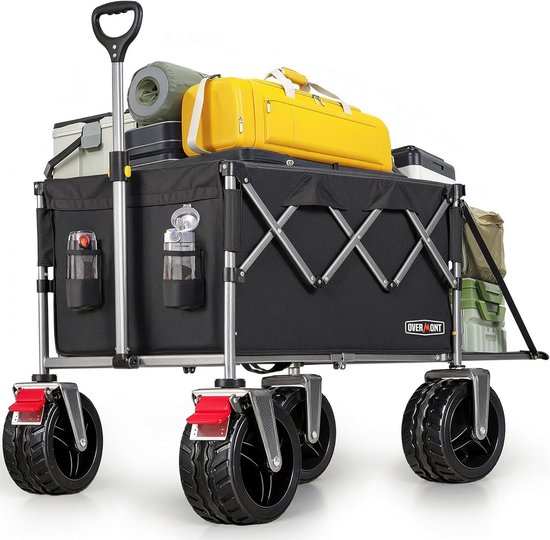 Bolderkar opvouwbaar - Stevig opvouwbaar frame - Strandwagen - Kampeerwagen