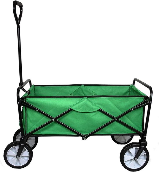 Bolderkar Opvouwbaar - Transportkar Tuin - Tuinieren en Klussen - Waterafstotend Stevig - 70 kg Capaciteit - Zwart