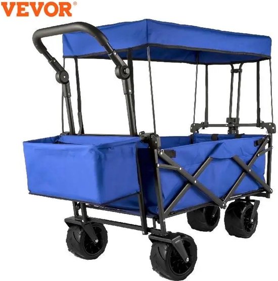 Bolderkar Opvouwbaar - Transportwagen - Opvouwbaar Vouwwagen - Strandwagen- Tuinwagen van Merkloos