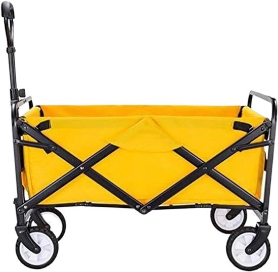 Bolderkar Opvouwbaar - Tuinkar Transportkar - Boodschappen Vervoeren - Grote Capaciteit - 73x485x90cm - Grijs