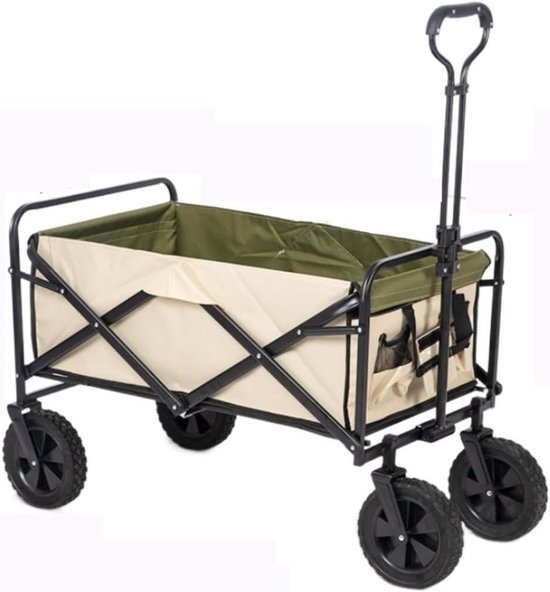Bolderkar Opvouwbaar - Tuinwagen Transportwagen - Boodschappen en Tuinieren - Stabiel Stalen Frame - 835 x 50 x 39 cm