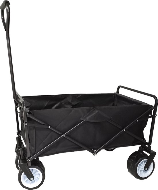 Bolderkar opvouwbare strandwagen - draaibare brede wielen - stevig frame - 75 kg belastbaar van Strandwalfjes