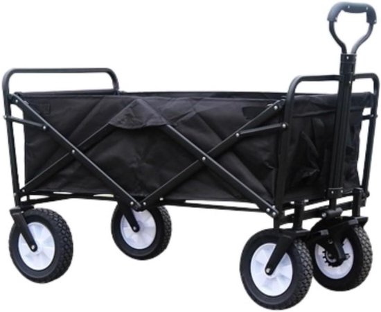 Bolderkar Tuinwagen - Transportwagen Opvouwbaar - Outdoor Kamperen - Brede All-Terrain Wielen - Grote Capaciteit - C
