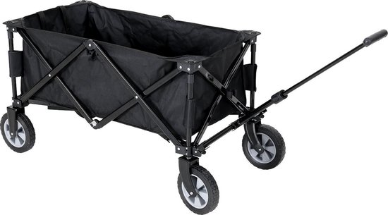 Bolderkar van WDMT™ | 88 x 47 x 55 cm | Opvouwbare bolderkar inclusief draagtas | Zwart van WDMT™