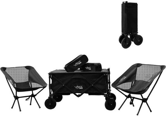 Bolderkar voor kinderenvervoer - Opvouwbare bolderkar - Opvouwbare bolderwagen - Transportkar - Voor kinderenvervoer - Bolderkarren - Tuinkar - Kinderwagen met duwstang - Strandkar