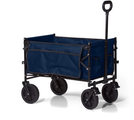 Bolderkar – XL – Opvouwbaar – 100L – Blauw van Merkloos