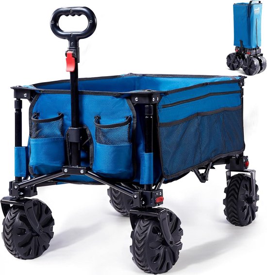 Bolderkar XXL opvouwbaar - brede banden - 1 stuk van Opblaasbare-hemel.