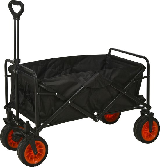 Bolderkar-zwart-vouwbaar 75x53x48 cm van Willex