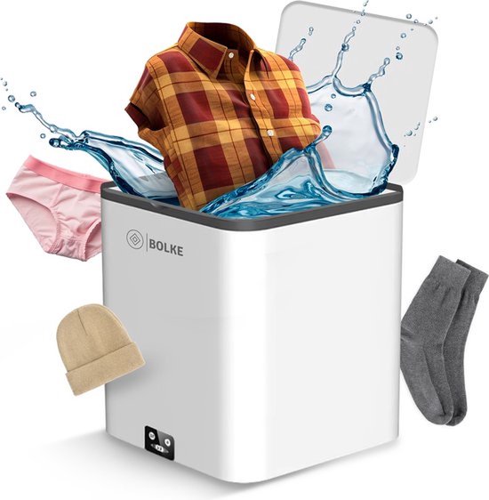 Bolke® - Mini wasmachine - kleine wasmachine - camping wasmachine - compact - Mooi design - 4.5L- Makkelijk mee te nemen! van Bolke