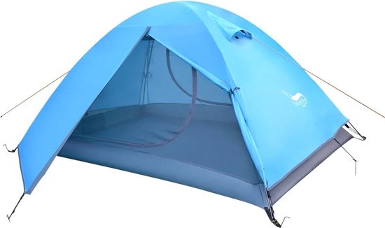 Bolmans - Tenten - Campeer Tent 2 Persoon - Campeer Tent - Camper Tent - 2 Laags - Blauw van Bolmans