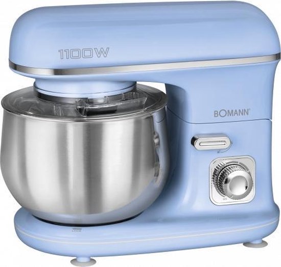 Bomann KM 6030 - Kneedmachine - Keukenmachine - 1100 watt - 5 liter - Blauw van Bomann