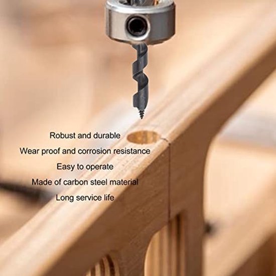 Boor Handmatige Vijzel - Koolstofstaal - Lichtgewicht - Draagbaar - Voor Bushcraft/Camping - Formaat 25-230mm - Vijzelboor