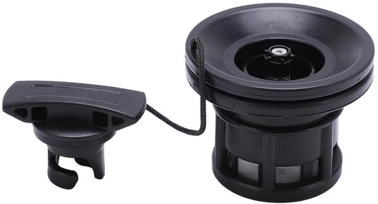 Boot Luchtklep - Ventiel Kajak - Watersport Gebruik - Universele Compatibiliteit - 5.3x6.6cm - Zwart