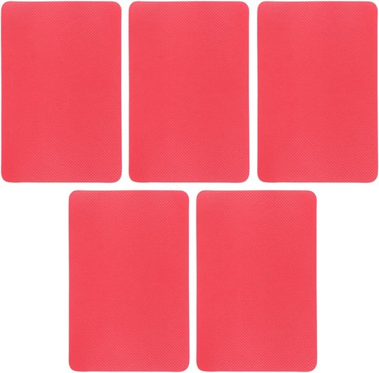 Boot Reparatie Patch - Waterdichte Stickers - Watersport Onderhoud - Sterk PVC Materiaal - 5 Stuks - Rood
