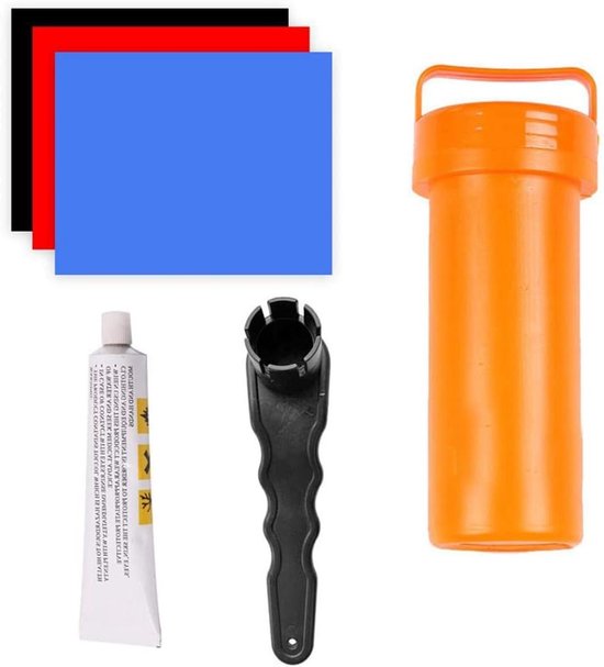 Boot Reparatiekit - PVC Patch Set - Watersport Reparatie - Waterdicht en Duurzaam - 19 x 7.5 x 6 cm