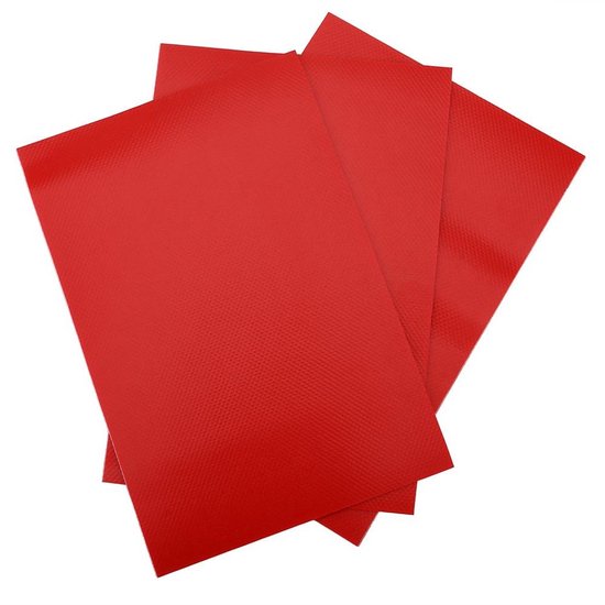 Boot reparatieset - PVC patches - Watersport reparatie - Waterdichte PVC - 3 stuks - Rood