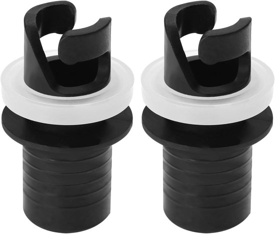 Boot Ventiel Adapter - Sup Pomp Connector - Water Sporten - Lekvrije Afdichting - 20x50mm - Zwart