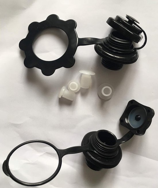 Boot Ventiel Set - Reserve Onderdelen - Watersport Accessoires - Twee Verschillende Ventielen - 15 x 10 x 7 cm van Merkloos