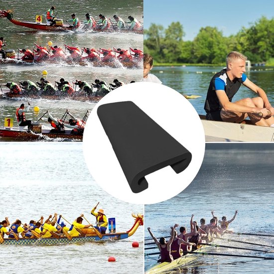 Boot Zitkussen - Comfort Kussen - Watersport Training - Schokdempend U-ontwerp - 32 x 15 cm - Zwart