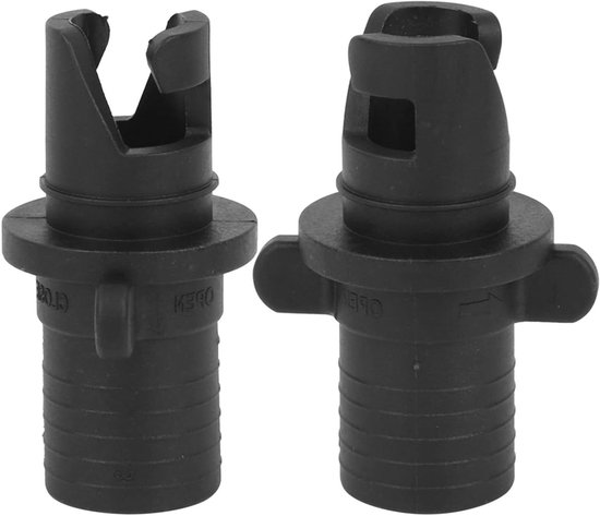 Bootluchtventieladapter - Kajak connector - Opblaasboten vullen - Lekvrij ontwerp - 22 inch - Zwart