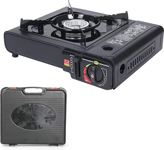 Borvat® |Draagbare Gasfornuis - Camping Kookstel - Gas Stove - Gasfornuis - Kooktoestel - Outdoor - Op Reis van Borvat