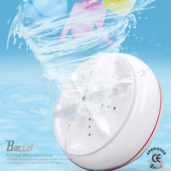 Borvat® - draagbare mini-turbo wasmachine - Kleine Wasmachine - Draagbare Wasmachine - Mini Wasmachine Met Centrifuge - Efficiënte en handige wasoplossing