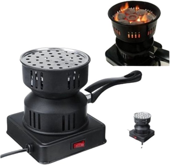 Borvat®|  Kolenbrander – Elektrische Kolenbrander – Kolenstarter – Kolenaansteker – BBQ Starter – Camping Kooktoestel – 650W van Borvat