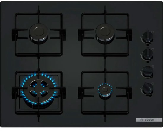 Bosch Serie 2 - Gaskookplaat - 59cm - 4 Branders - Zwart