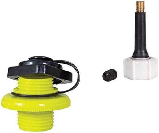Boston ventiel adapter - Ventiel set - Boot opblazen - Voor compressor - Standaard - Geel zwart