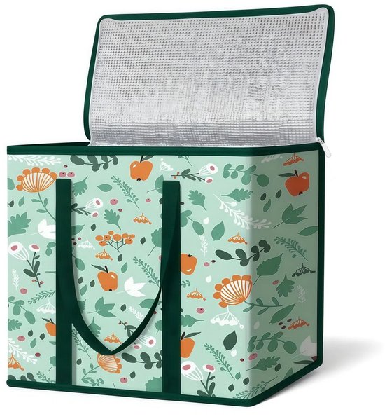 BOTC Koeltas - geïsoleerde herbruikbare Boodschappentassen - 40*25*40cm - Opvouwbare - Extra sterke, grote geïsoleerde Tas - 1 Stuk van Merkloos