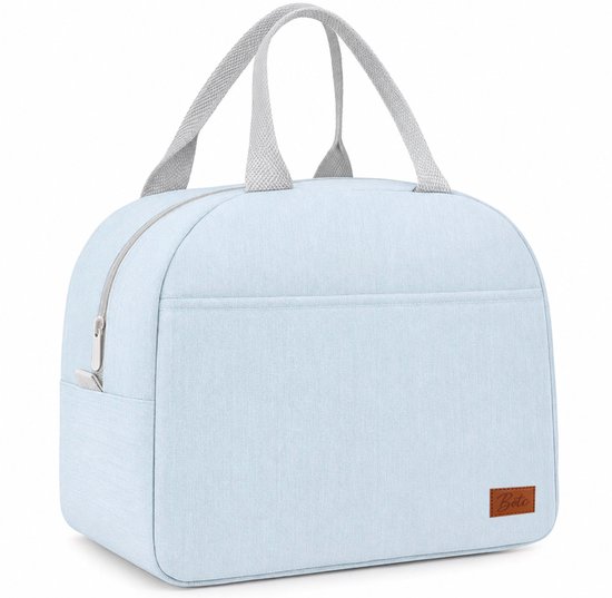 BOTC Koeltas - Lunchtas - 7 liter - Koeltasje - Geïsoleerde Koeltas - 25x21x14cm - Lichtblauw