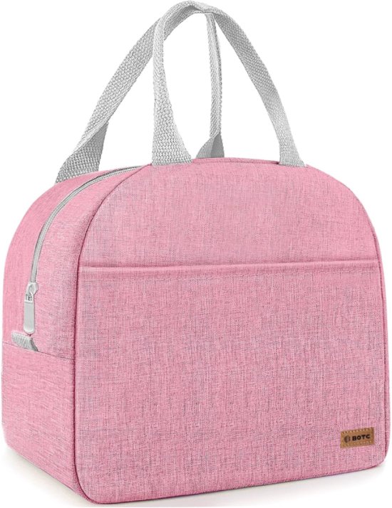 BOTC Koeltas - Lunchtas - 7 liter - Koeltasje - Geïsoleerde Koeltas - 25x21x14cm - Roze van BOTC