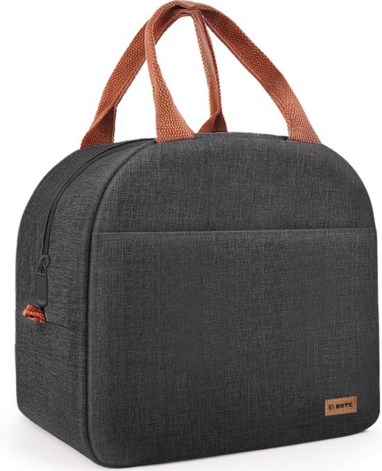 BOTC Koeltas - Lunchtas - 7 liter - Koeltasje - Geïsoleerde Koeltas - 25x21x14cm - Zwart van BOTC