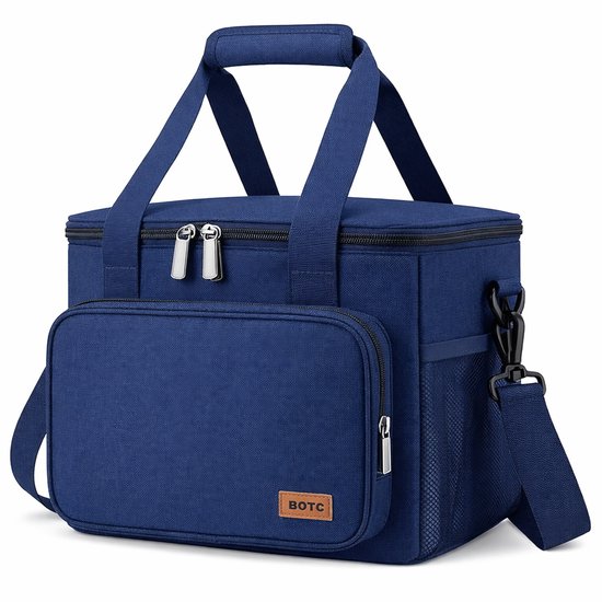 BOTC Koeltas - Lunchtas - Koeltasje - 13L - 30x19x23cm- Lunchtas voor Dames en Heren - Maat L - Blauw van Merkloos