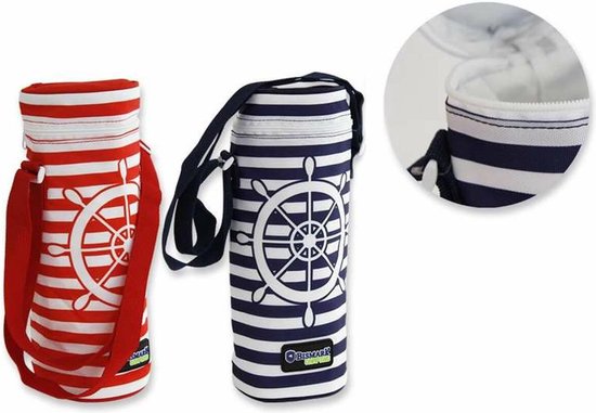 Bottle Cooler Bag Sailor Thermal 10 x 10 x 33 cm van Merkloos