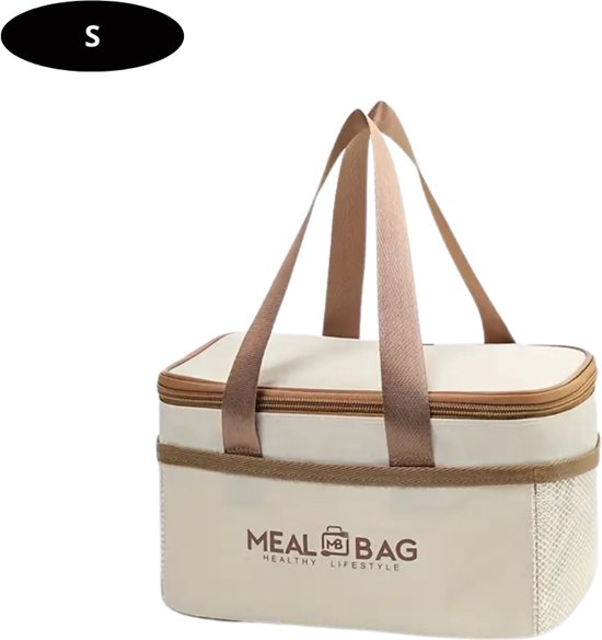 Bovista Koeltas - Koelbox - Koelelementen - Coolbox - Auto - Lunchtas - Strand - Beige S van Bovista