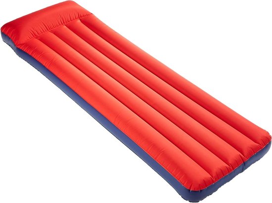 Boxmatras - Luchtbed Matras - Logeren Comfort - Microvezelcoating - 192x60x15 cm - Rood Blauw