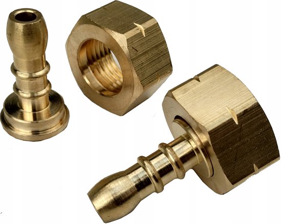 Bradas PRA7 - Gasfles Aansluiting - 21,8 mm Draad - Messing