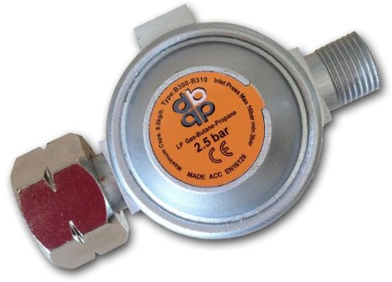 Bradas RG B310-037 - Drukregelaar - 2,5 bar - 8 kg/h - Propaan-Butaan van Merkloos