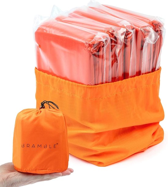 Bramble Noodslaapzak 213 X 91 Cm Polyetheen Oranje 5 Stuks van Bramble.