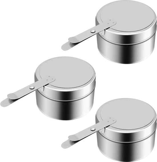 Brandpastahouder, 2 stuks fondue-branders, pastbrander van roestvrij staal, branderfondue-accessoires, campingkooktoestel, fondue voor hot pot, dry pot, cuisine, buffet, outdoor, camping, van BRA