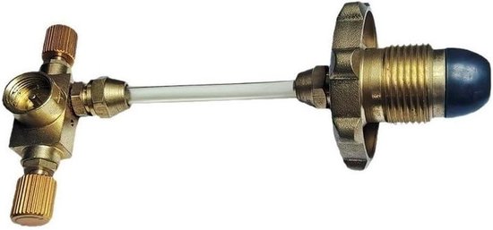 Brandstof canister adapter - Ventiel ombouwer - Kamperen buiten koken - Volledig messing constructie