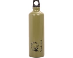 Brandstof Fles - Navulbare Transportfles - Kamperen Avontuur - Veilig Sluitsysteem - 750 ml Capaciteit - Legergroen