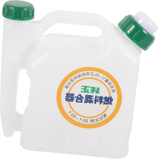 Brandstof Mengfles - Olie Mengbeker - Motor Onderhoud - Lekvrij Ontwerp - 1 Gallon Capaciteit - Transparant